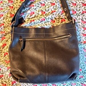 Vintage COACH Black Leather Shoulder Bag